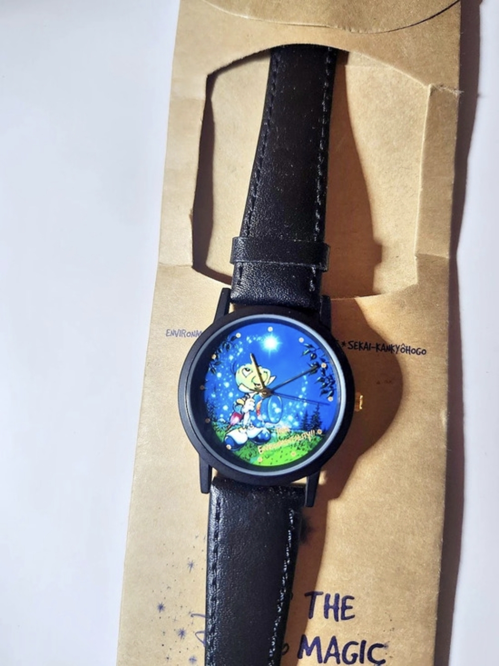 Disney Jiminy Cricket Think Environmentally Watch Black & Blue
